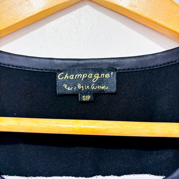 GRENIER Black & White Sequin Sleeveless Blouse with Contrast Panel | Small * - Picture 6 of 6